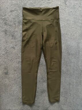 Athleta Pace Setter Olive Green  Leggings